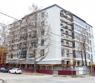 Мокрый фасад с утеплением и декором, ул.Красноармейская, 82